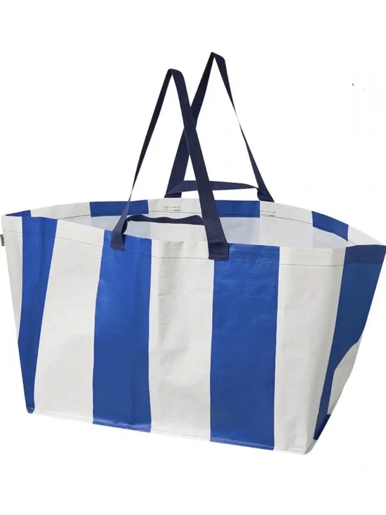 IKEA Large Blue and White Striped Storage Bag / limited edition spring ‘25