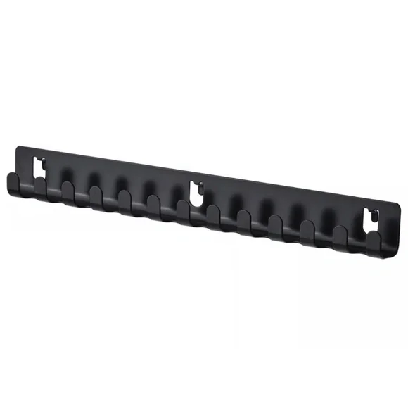 IKEA Black Multi-Hook Wall Rail
