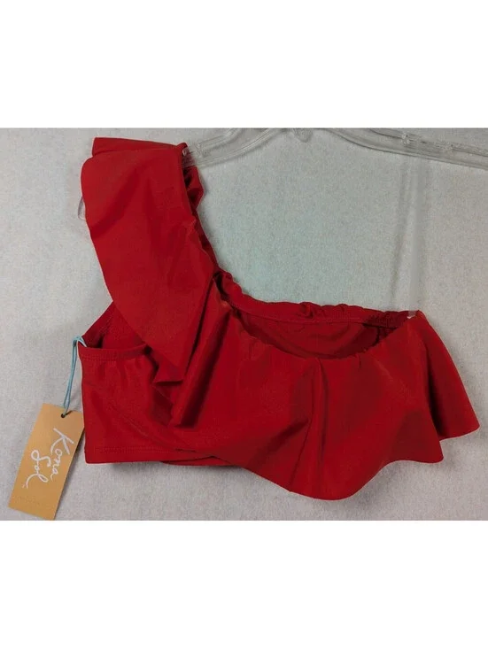 Kona Sol - Red Bikini Top - Women's - Red/PID-608W40 - Size: S (4-6)