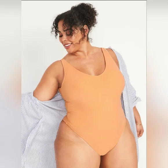 Old Navy Warm Orange One-Piece Swimsuit‎
