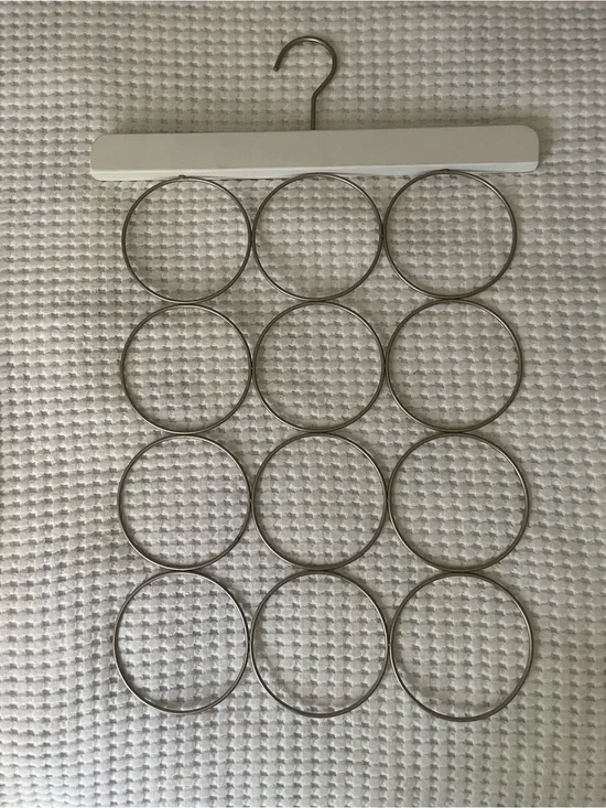 12-Ring Metal Scarf and Accessory Hanger
