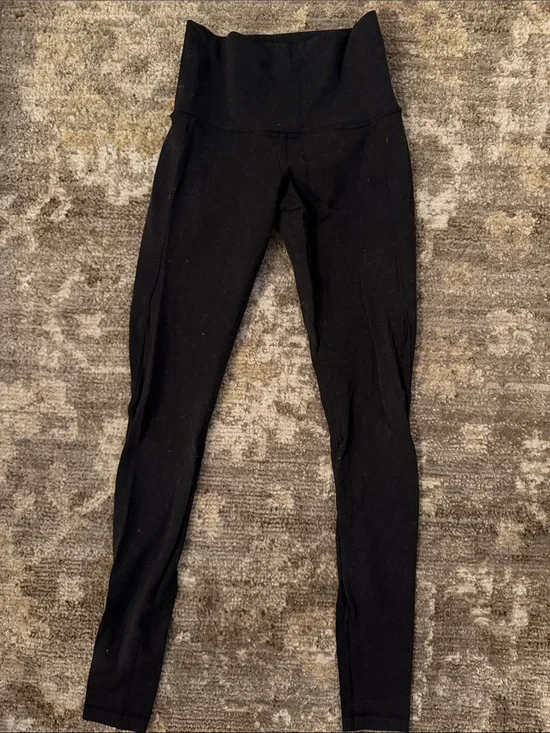 lululemon athletica Black High-Waist Leggings mesh on back