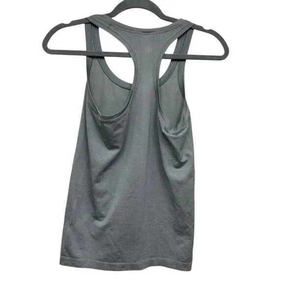 Lululemon gray/silver Racerback tank size 4