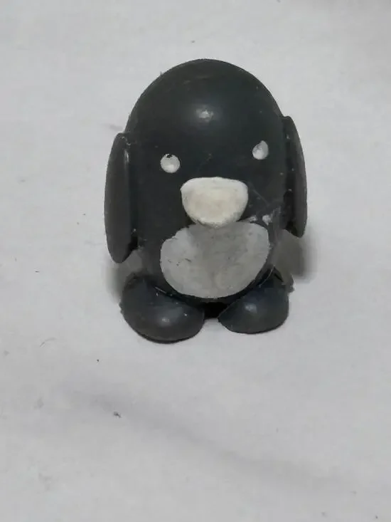 Sqwishland.com Sqwenguin Penguin Black Micro Rubber Figure Pet