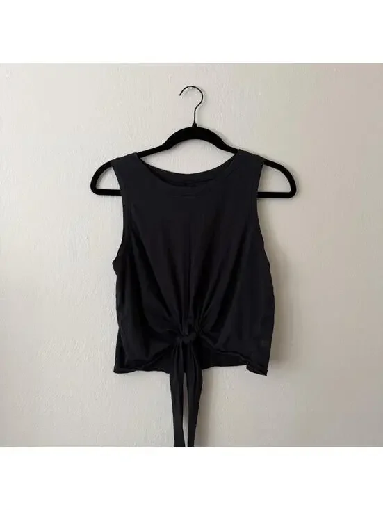 lululemon wrap around black top