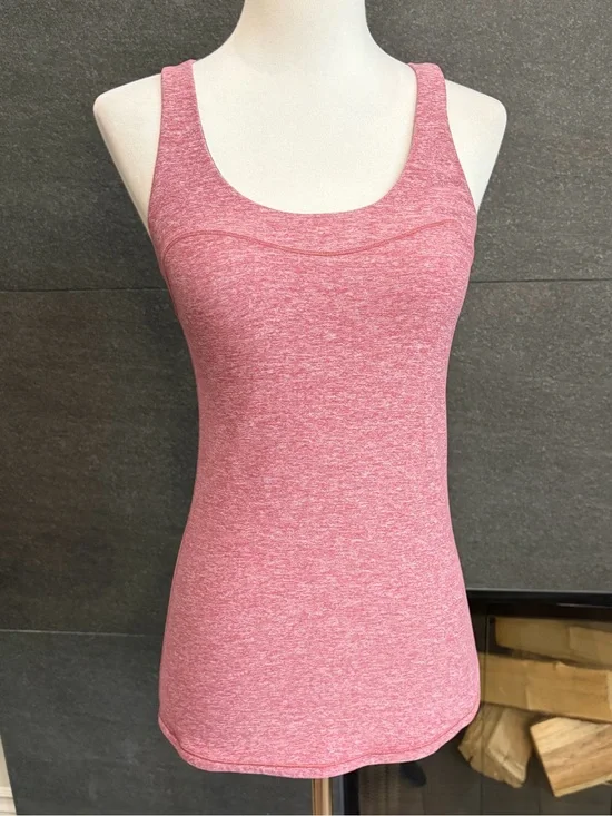 Lululemon Pink Heathered Racerback Tank
