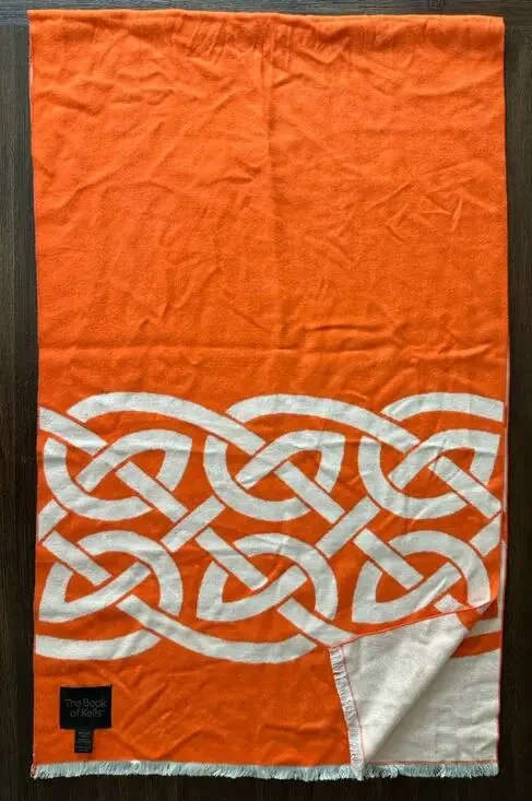 Book Of Kells Trinity College Dublin Ireland Celtic Scarf Shawl Wrap Reversible