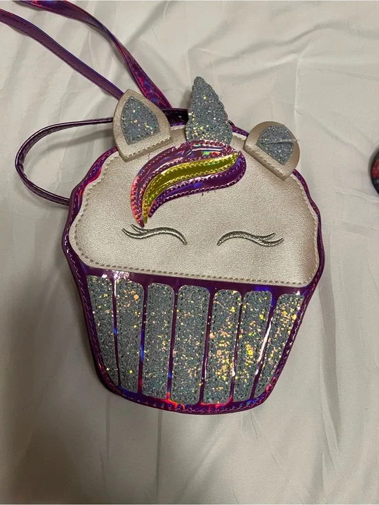 Small unicorn cupcake girls purse #4