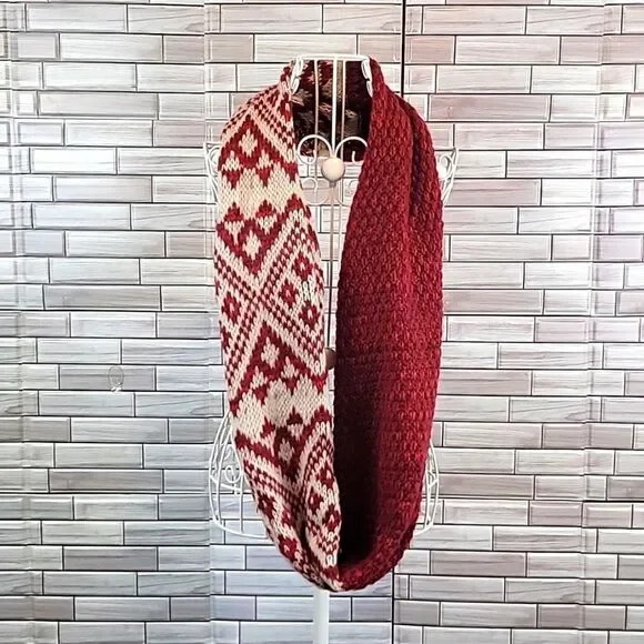 Unbranded acrylic knit infinity scarf One Size