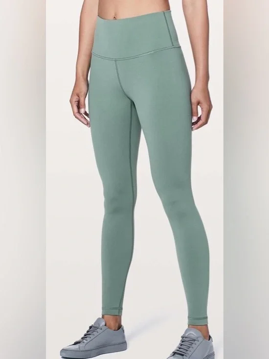 Lululemon Wunder Under High Rise Tight 28” Inseam Size 4 Junioer Color Green