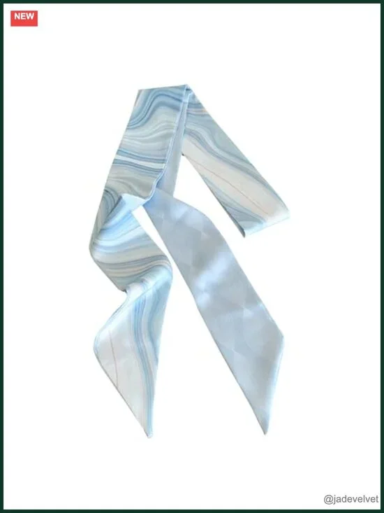 Reversible Satin Neck Scarf, Multi-Way Hairband, Bag Charm & Belt