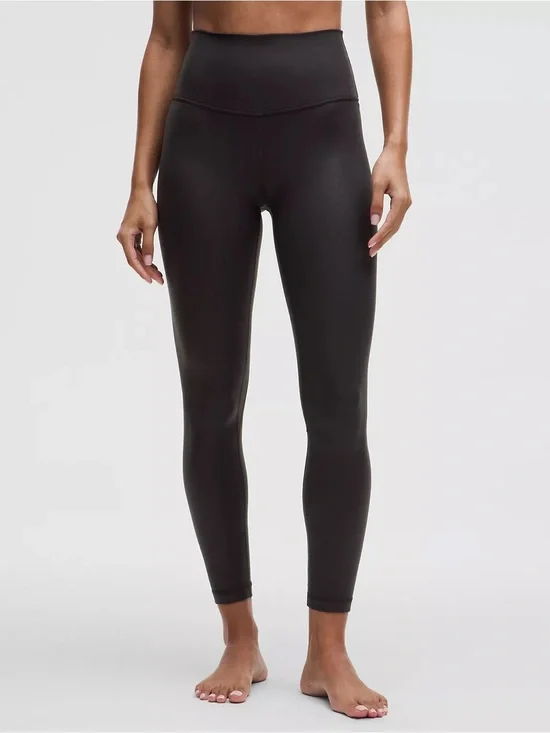 Lululemon Black Luxe Shine Leggings Size 6