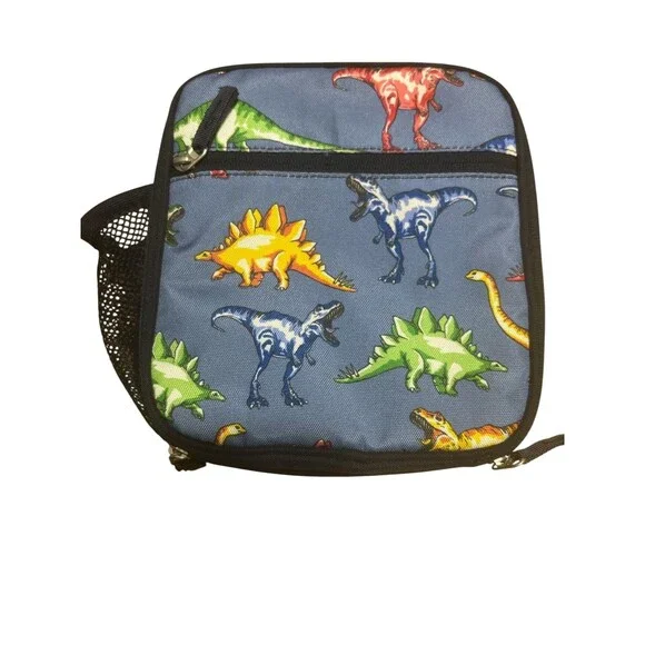 Pottery Barn Kids Mackenzie Blue Dinasour Lunch Bag Girls Boys Back to School