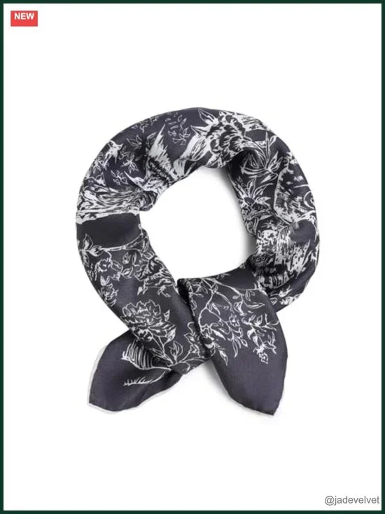 100% Pure Mulberry Silk Square Scarf 14MM Gift Wrap