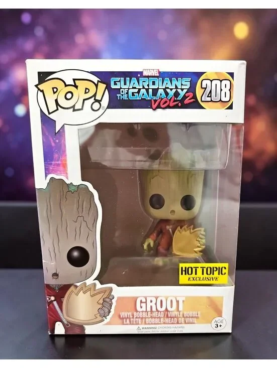Funko Pop! Marvel Guardians of the Galaxy Vol. 2 Groot Vinyl Bobble-Head #208