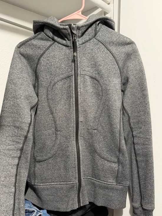 Lululemon Gray Scuba Zip-Up Hoodie