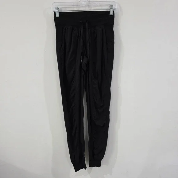 Lululemon Street To Studio Dance Pants Size 2 Black Workout Gym Athleisure