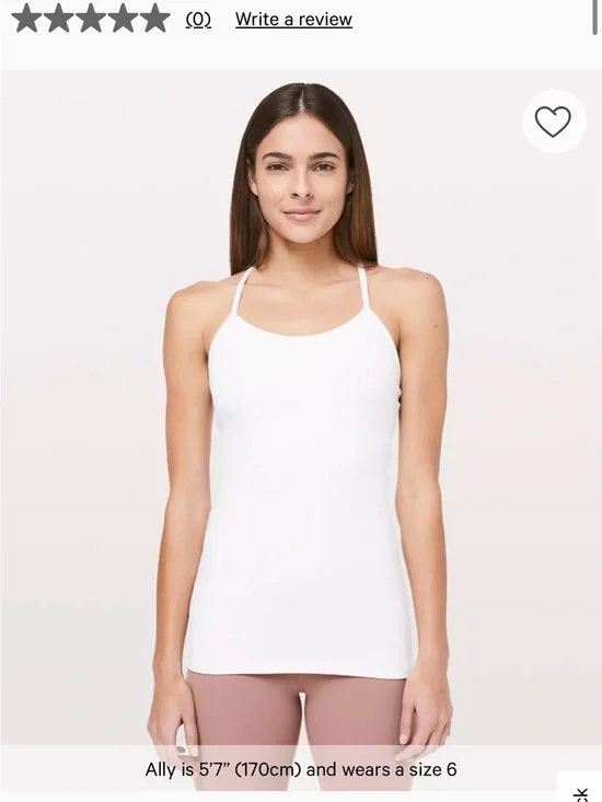 lululemon athletica White Strappy Tank Top