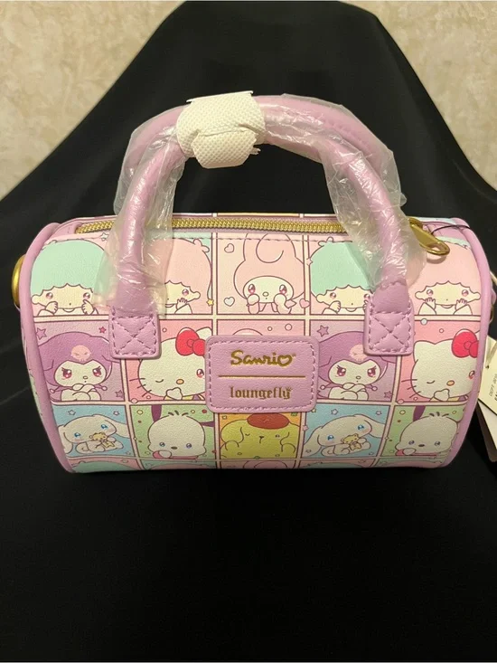 Loungefly Pastel Sanrio Characters Mini Duffle Bag - Pink, Mint, Lavender