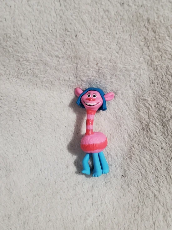 Troll Pink & Blue Kids Character Toy - Fun Collectible Figurine