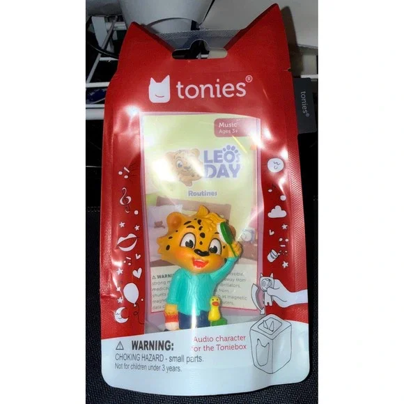 Tonies Leo's Day Routines Audio Character Kids OS Yellow New Leopard Music Toy