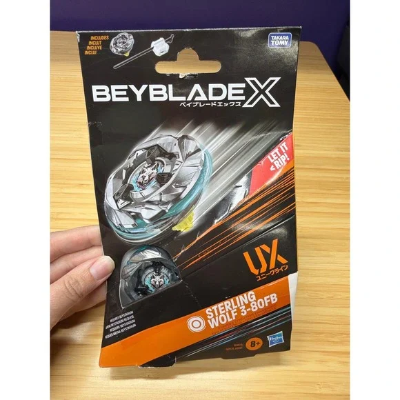 Beyblade X UX Sterling Wolf 3-80FB Takara Tomy Hasbro New Damaged Package