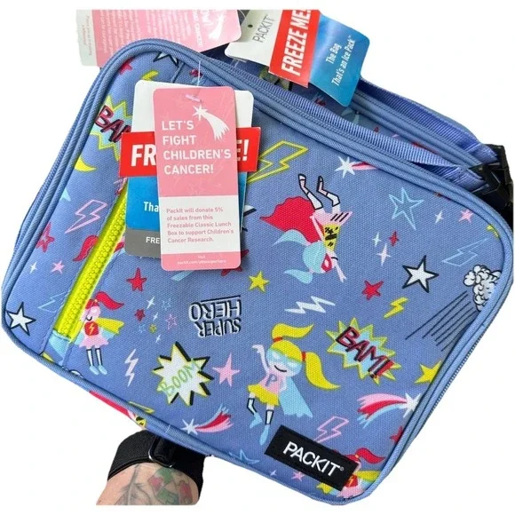 PACKIT Lunch Bag‎ Freezable Super Girl
