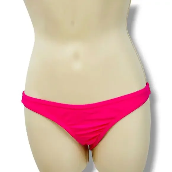 J. CREW NWT Hot Pink Low Rise Bikini Bottoms S   Beach Pool  Vacation