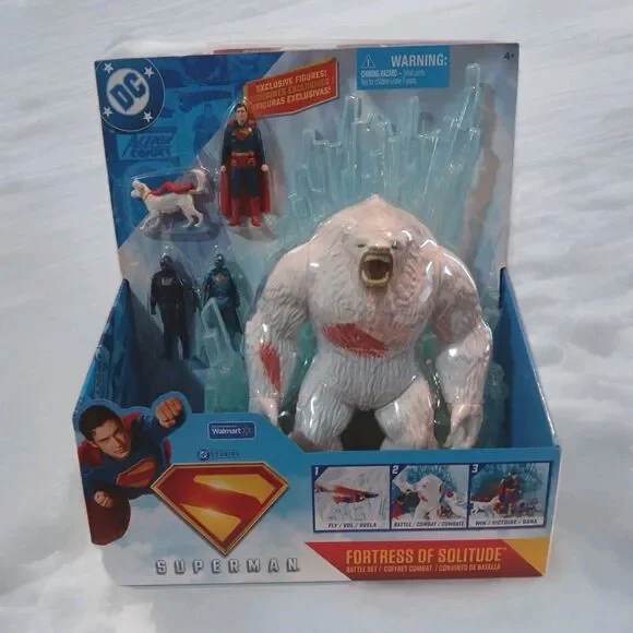 Spin Master DC Studios Superman Fortress of Solitude Battle Set Figures Included