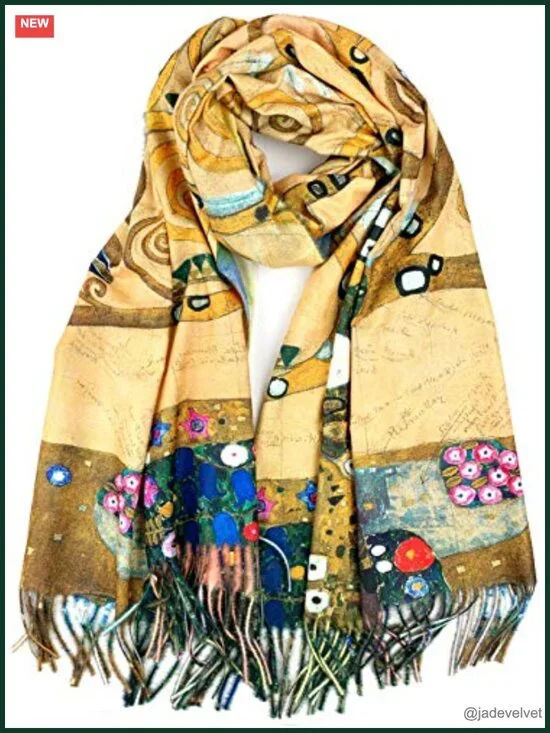 Super Soft Cashmere Feel Double Sided Reversible Art Shawl Scarf