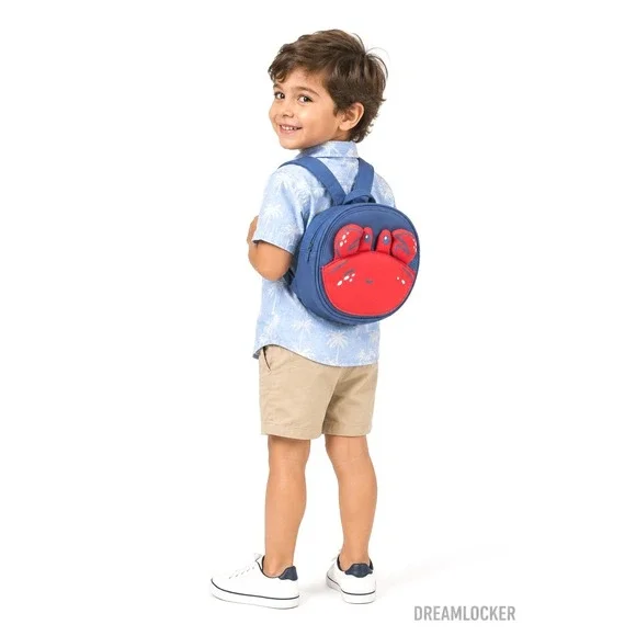 Tommy‎ Bahama Kids Crab Mini Backpack Blue Red Canvas CP08678 NWT