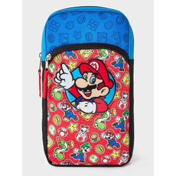 Nintendo Super Mario Sling Bag - Red & Blue