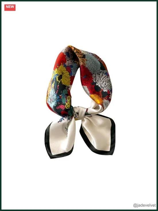 100% Pure Mulberry Silk Square Scarf 27