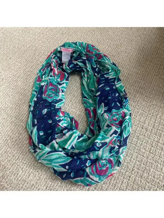 Lilly Pulitzer Floral Rayon Infinity Scarf