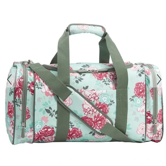 PB Pottery Barn Teen Duffle Gear Up Pool Garden Party Floral Travel‎ Weekender