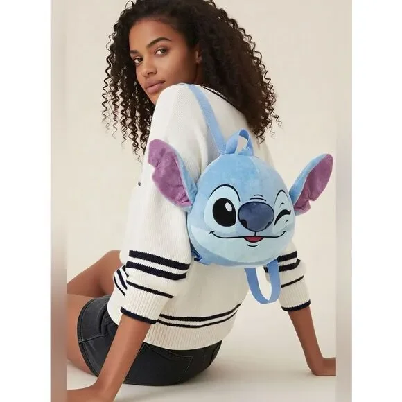 NWT Disney Girls LILO & Stitch Plush Backpack