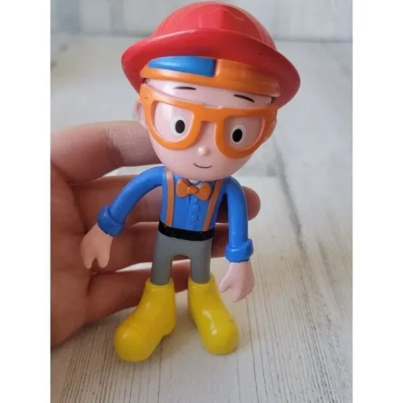 Circus nerd‎ blippi glasses guy bendy toy figure