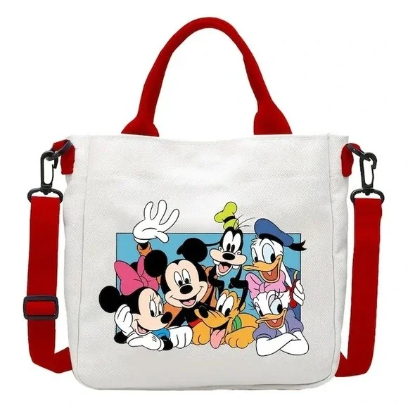 Disney Characters Girl's‎ Tote Shoulder Bag NEW Red Straps