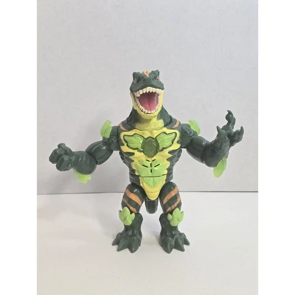 Beast Lab Dino Creator Raging Raptor 8' Figure. RARE HTF Lights and Sound Tested
