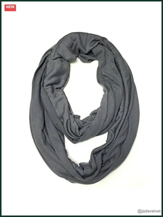 Soft Jersey Knit Infinity Scarf Lightweight Versatile Tencel