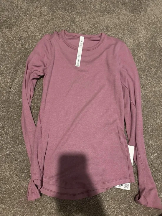 lululemon athletica Long Sleeve Crew Top - Mauve Pink