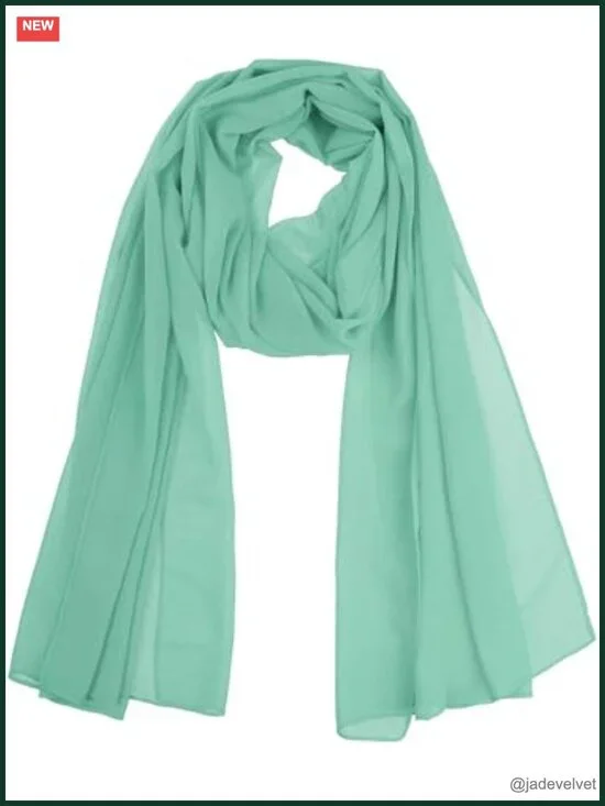 Lightweight Chiffon Scarf Shawl Wrap Multi-Functional Sheer