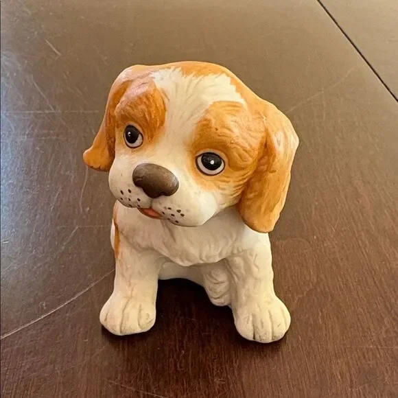 Vintage Homco Cocker Spaniel puppy dog 1980s.