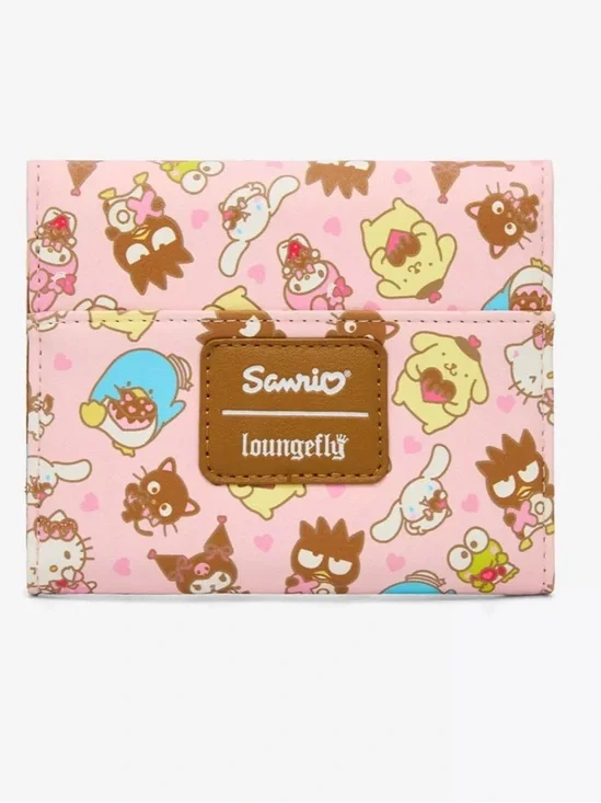 Loungefly Pink Hello Kitty Characters Mini Flap Wallet