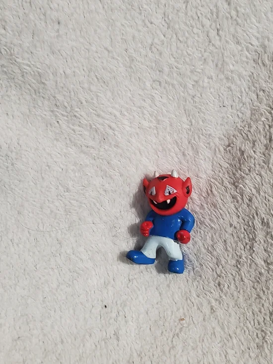 Red Devil Character Figure Toy - Blue Outfit