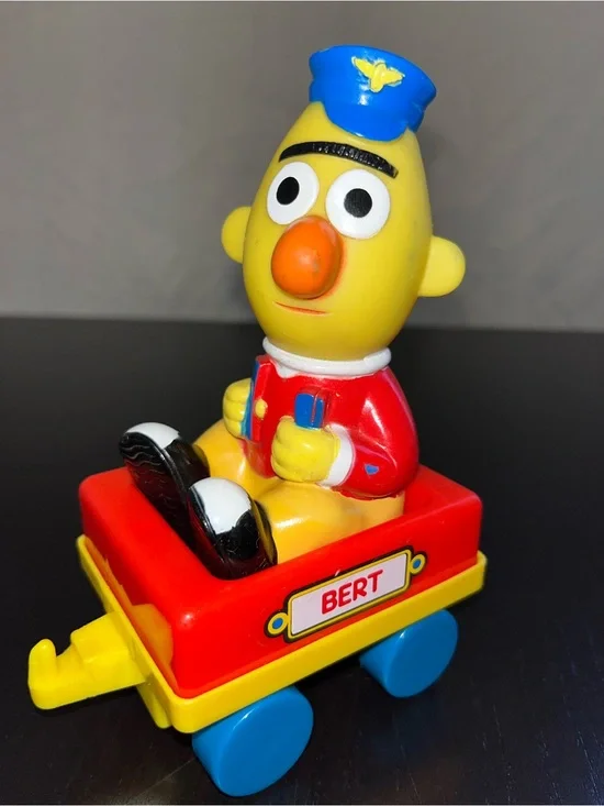 Vintage ILLCO SESAME STREET Big Bird's Wind-Up Train Replacement Piece - BERT