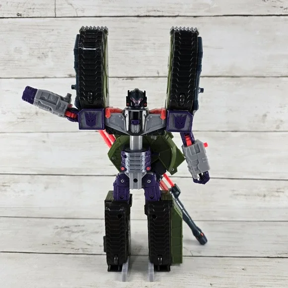 Vintage Transformers Armada Megatron Decepticon Tank Action Figure Green Purple