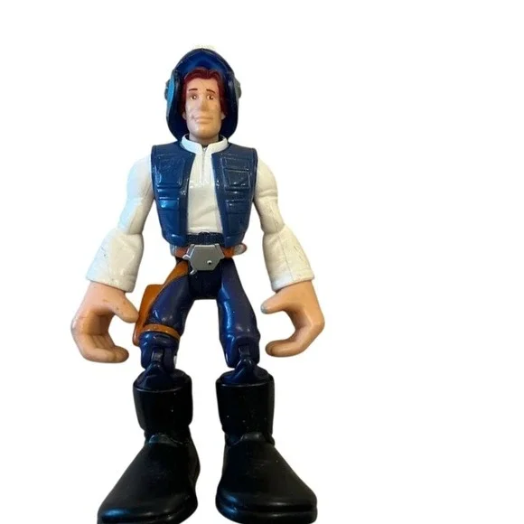 2005 Hasbro Star Wars Han Solo Action Figure w/‎ Helmet Accessory