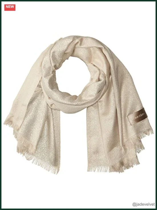 Lightweight Wrap Scarf, Polyester, Plaid, Versatile Fashion Scarf