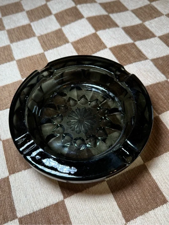 Vintage Anchor Hocking Smoke Gray Ash Tray